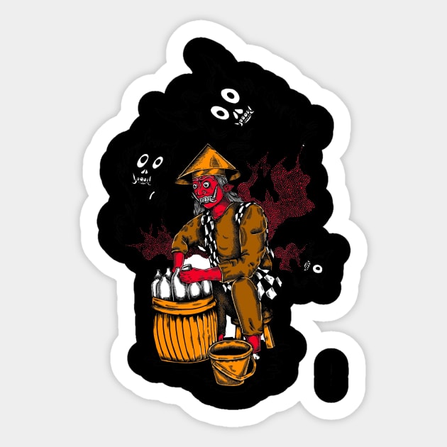 rangda traditional drink Sticker by hi_ronin